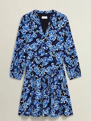 Hobbs Blue Harper Jersey Dress - Image 1 of 3