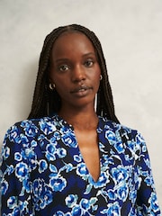 Hobbs Blue Harper Jersey Dress - Image 2 of 3