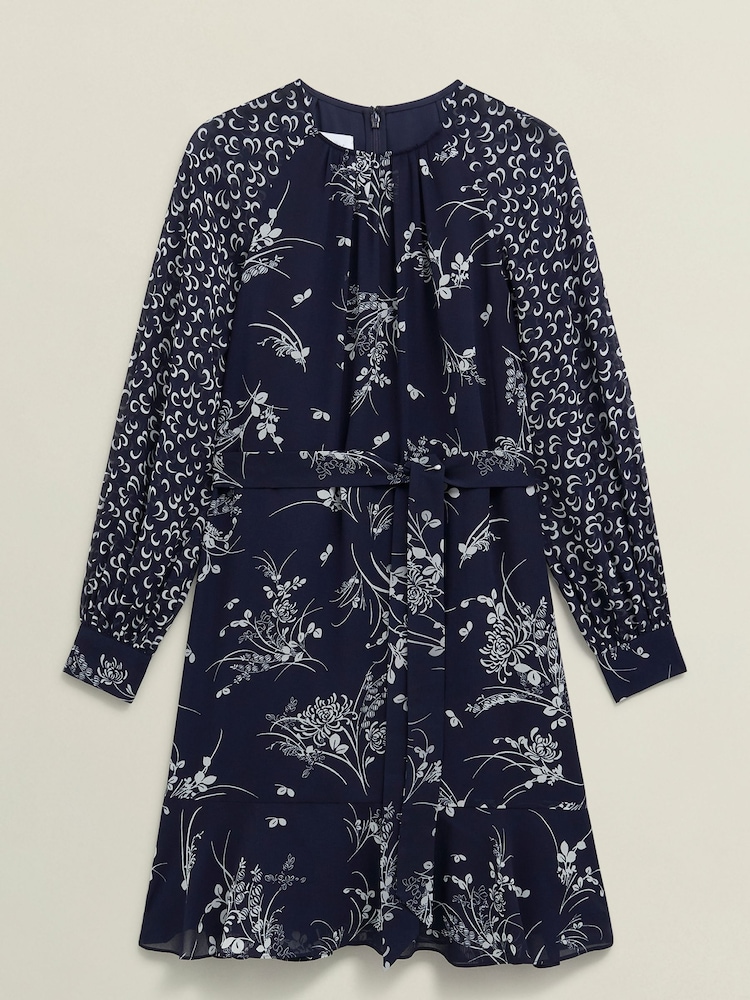 Hobbs Midnight Navy Blue Rosie Dress - Image 1 of 3 Hobbs Midnight Navy Blue Rosie Dress - Image 1 of 3