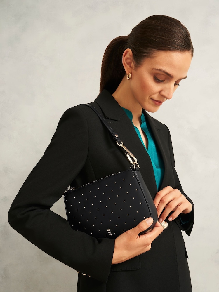 Hobbs Black Briella Stud Bag - Image 2 of 2