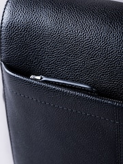 Lakeland Leather Black Crummock Cross-Body Bag - Image 4 of 7