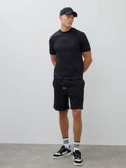 River Island Black Slim Fit Scuba MCM T-Shirt - Image 2 of 4