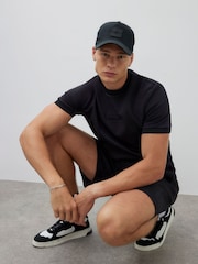 River Island Black Slim Fit Scuba MCM T-Shirt - Image 3 of 4