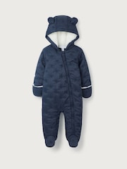 The White Company Blue Star Quilted Pramsuit - Image 1 of 2
