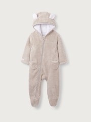 The White Company Fleece Natural Romper - Slika 1 iz 3