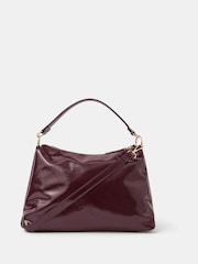 Accessorize Red Slouchy Patent Handbag - Image 1 of 3