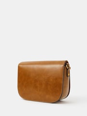 Accessorize Brown Boxy Cross-Body Bag - Image 2 of 5