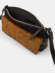 Accessorize Animal Fold Over Zip Leather Cross-Body Bag - Image 2 of 3