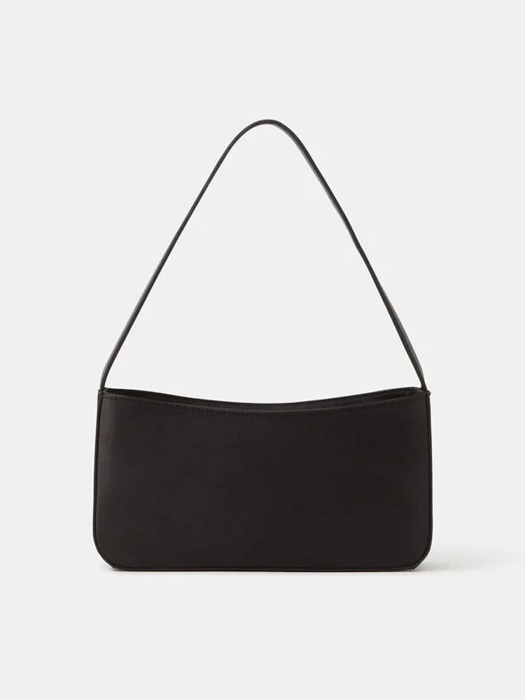 Accessorize Black Satin Shoulder Bag - Image 2 of 5