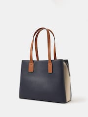 Accessorize Blue Triple Compartment Shoulder Bag - Image 2 of 5