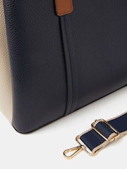 Accessorize Blue Triple Compartment Shoulder Bag - Image 4 of 5