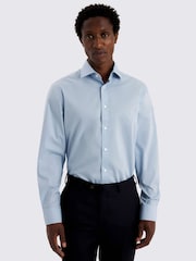 MOSS Regular Fit Sky Stretch Shirt - Image 1 of 2