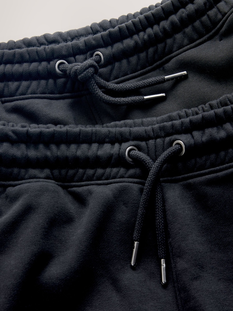 Μαύρο - Στενή γραμμή Cotton Rich Jersey Φόρμες 2 Πακ - Εικόνα 9 από 9