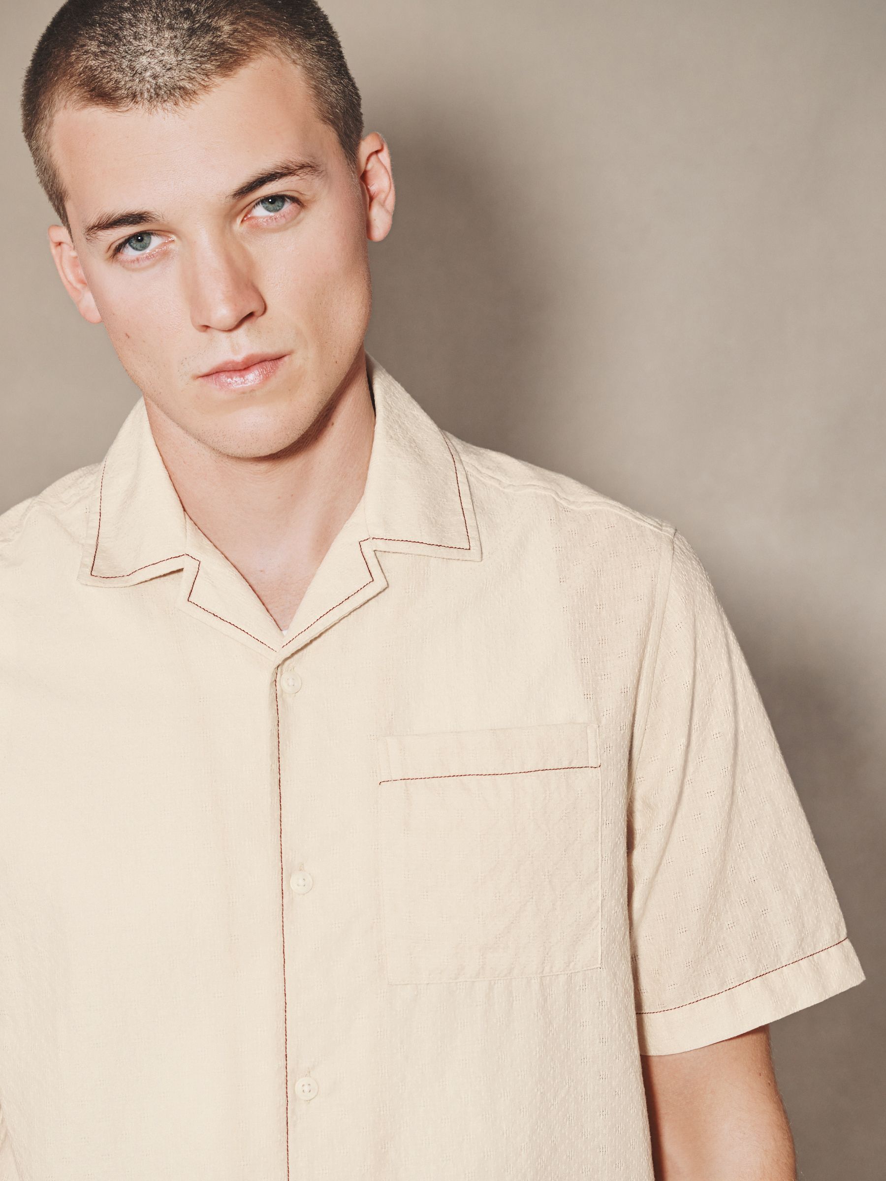 Buy Ecru EDIT Graphic Shirt from Next India