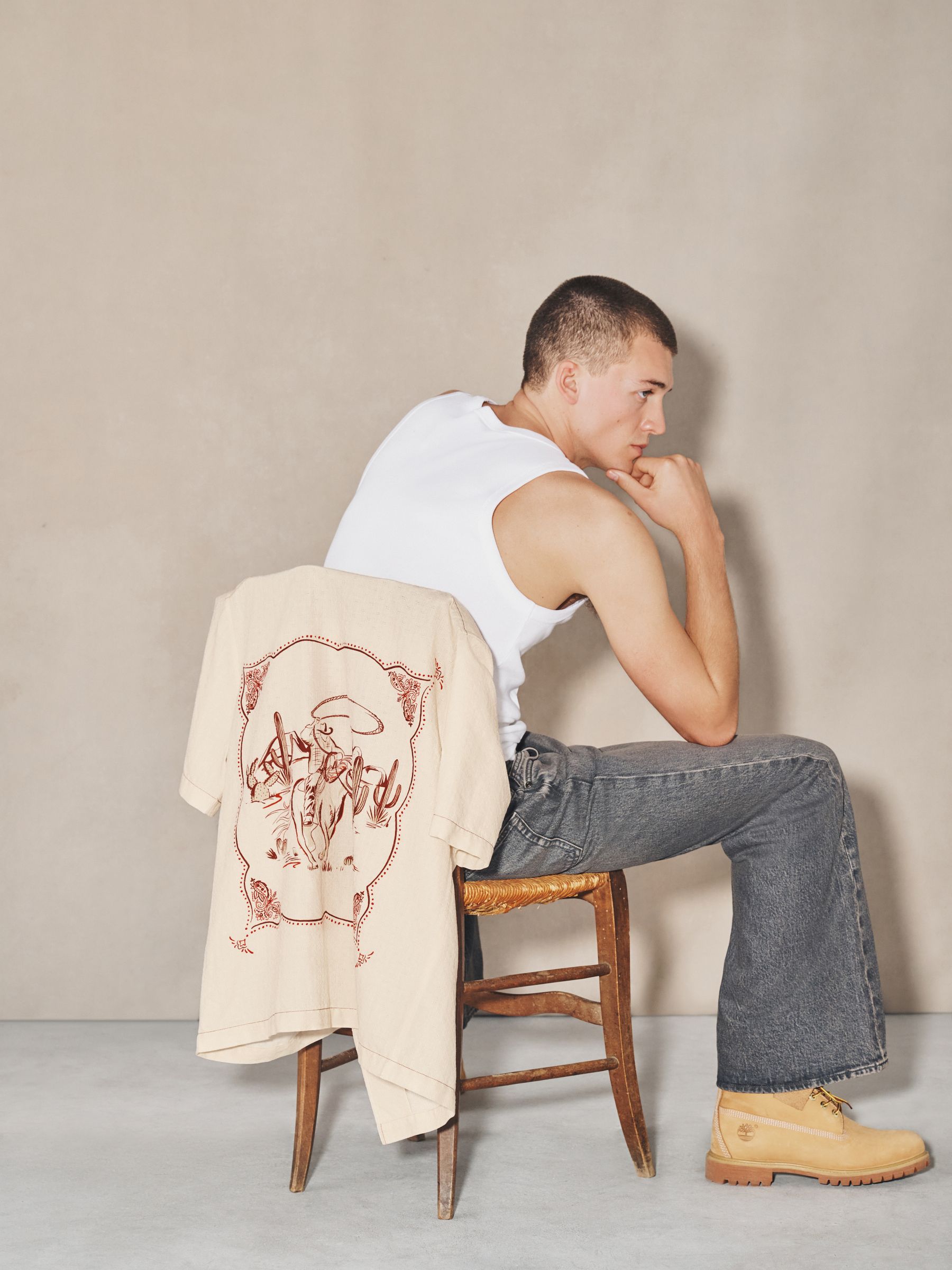 Buy Ecru EDIT Graphic Shirt from Next India