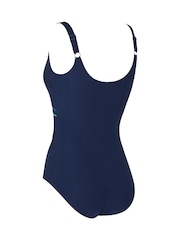 Zoggs Blue Adjustable Scoopback with Tummy Control, Foam Cup Support & Adjustable Straps - صورة 2 من 2