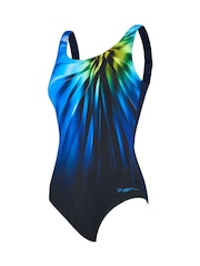 Zoggs Blue Adjustable Scoopback Swimsuit with Tummy Control, Foam Cup Support & Adjustable Straps - Imagen 3 de 4