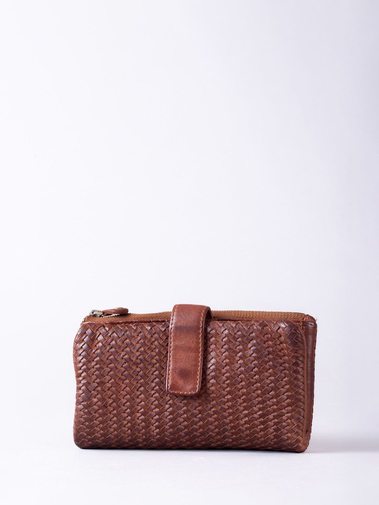 Brun - Lakeland Leather Large Wreay Tab Purse - Bilde 1 av 5