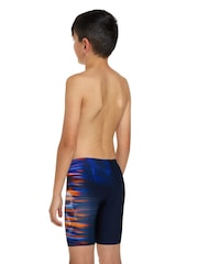 Zoggs Boys Blue Mid Jammer Dullskull Print Swimsuit - Image 2 of 4