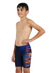 Zoggs Boys Blue Mid Jammer Dullskull Print Swimsuit - Image 3 of 4