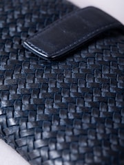 Lakeland Leather Blue Large Wreay Tab Purse - Image 4 of 5