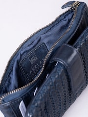 Lakeland Leather Blue Large Wreay Tab Purse - Image 5 of 5