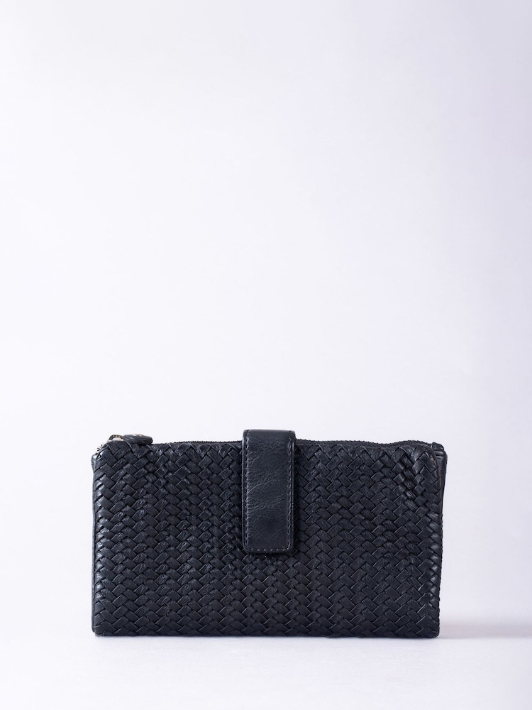 Lakeland Leather Black Large Wreay Tab Purse - Image 2 of 5