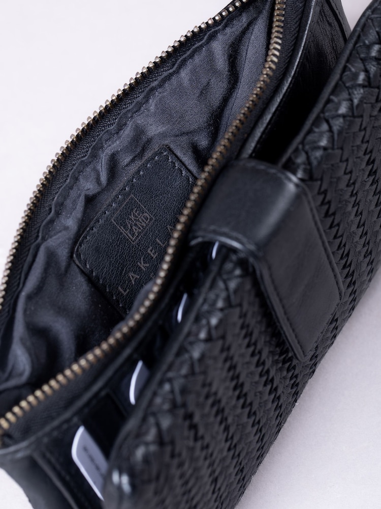 Lakeland Leather Black Large Wreay Tab Purse - Image 5 of 5