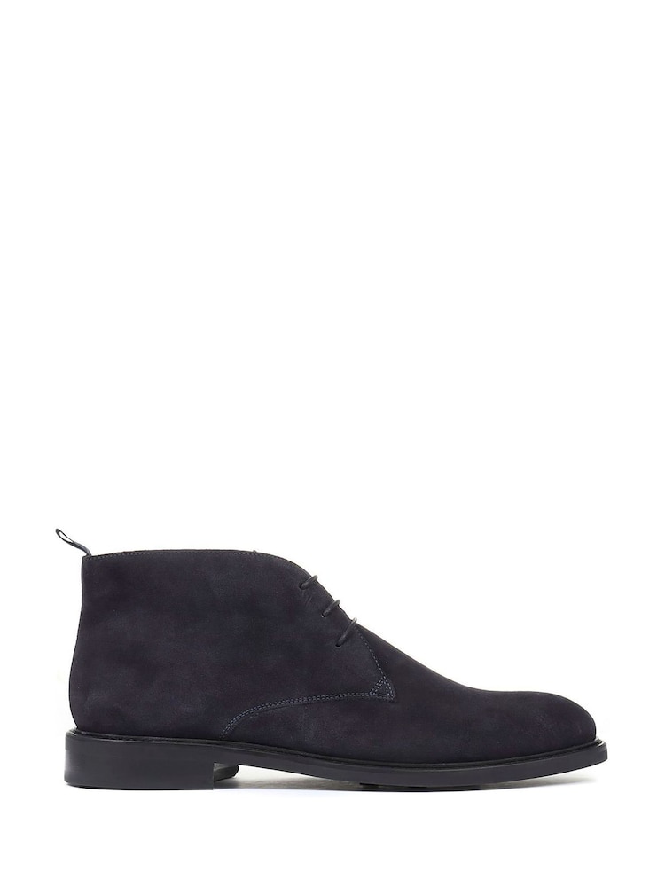 Jones Bootmaker Blue Deacon Suede Chukka Boots - Image 1 of 5