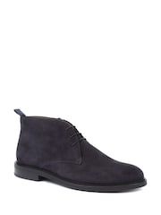Jones Bootmaker Blue Deacon Suede Chukka Boots - Image 2 of 5
