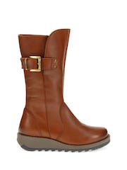 Jones Bootmaker Brown Edita Leather Calf Boots - Image 1 of 5