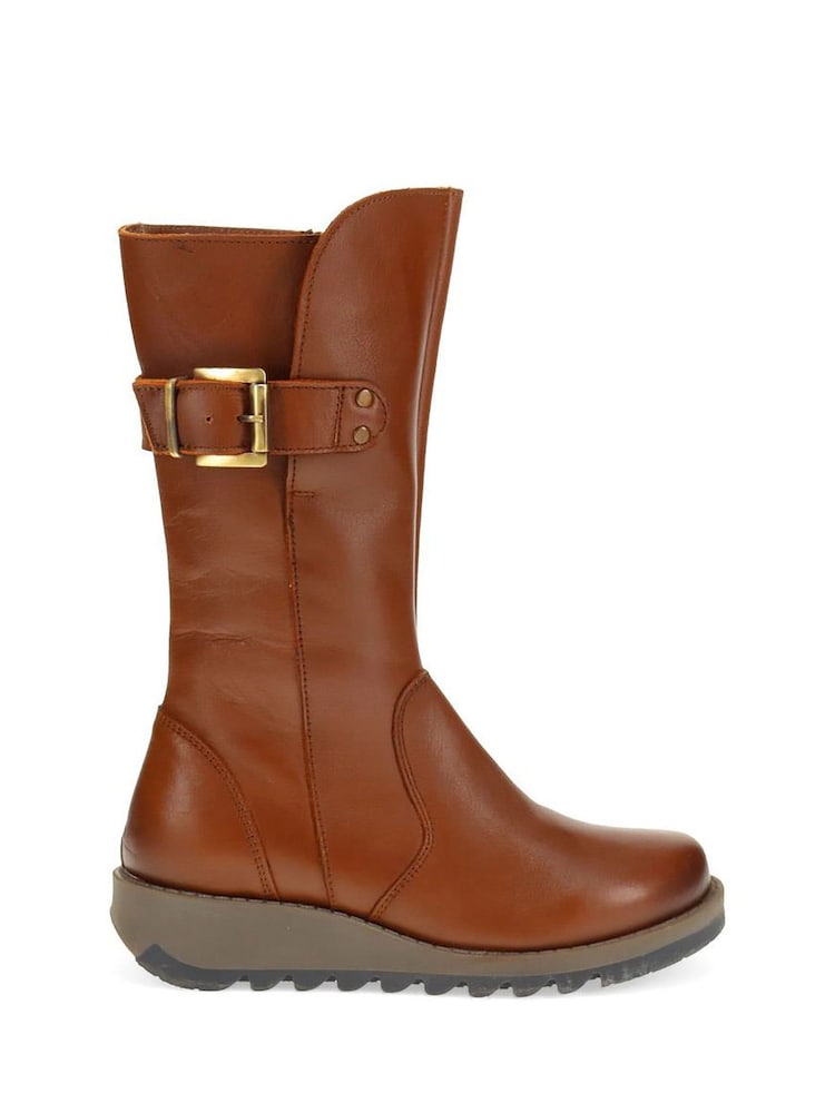 Jones Bootmaker Brown Edita Leather Calf Boots - Image 1 of 5