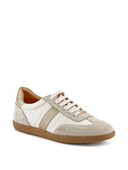 Jones Bootmaker Gold Artea Leather Trainers - Image 2 of 5