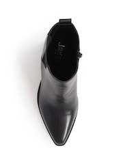 Jones Bootmaker Black Kalamata Heeled Ankle Boots - Image 4 of 5