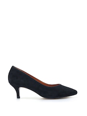 Jones Bootmaker Black Yulia Leather Stiletto Heeled Court Shoes - Image 2 of 5