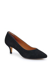 Jones Bootmaker Black Yulia Leather Stiletto Heeled Court Shoes - Image 3 of 5