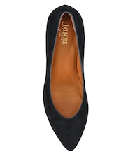 Jones Bootmaker Black Yulia Leather Stiletto Heeled Court Shoes - Image 5 of 5