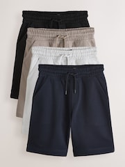 Grey/Stone/Navy/Black Loose Fit Basic Shorts (3-16yrs) - Image 1 of 8
