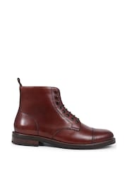 Jones Bootmaker Brown Finch Leather Lace-Up Boots - Image 1 of 5