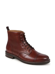 Jones Bootmaker Brown Finch Leather Lace-Up Boots - Image 2 of 5