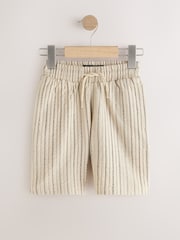 Ecru/Black Textured Stripe Shorts (3-16yrs) - Image 5 of 8