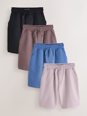 Purple/Brown/Blue/Black Regular Fit Basic Shorts (3-16yrs) - Image 1 of 9