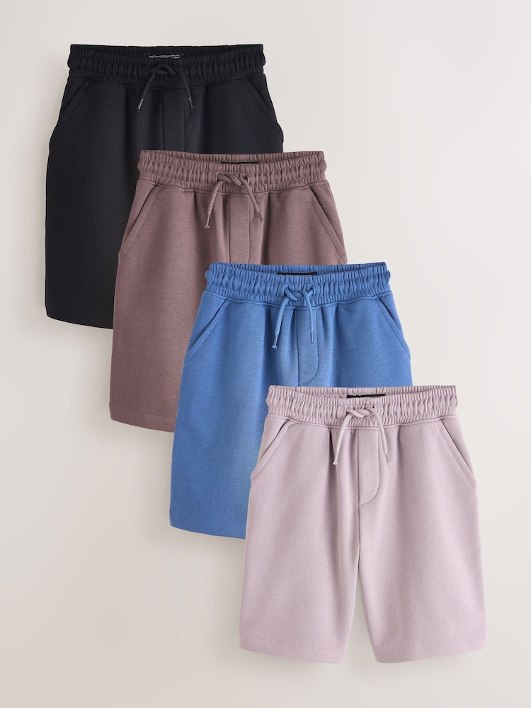 Purple/Brown/Blue/Black Regular Fit Basic Shorts (3-16yrs) - Image 1 of 9