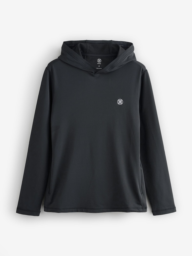 G/Fore Black Brushed Back Tech Terry Hoodie - Image 1 of 1 G/Fore Black Brushed Back Tech Terry Hoodie - Image 1 of 1