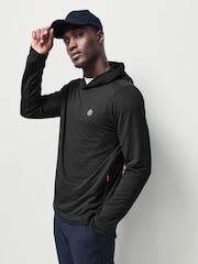 G/Fore Black Brushed Back Tech Terry Hoodie - Image 4 of 7