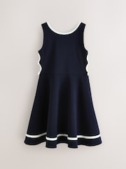 Baker by Ted Baker Cut Out Contrast Ponte Skater Dress - Image 6 of 12