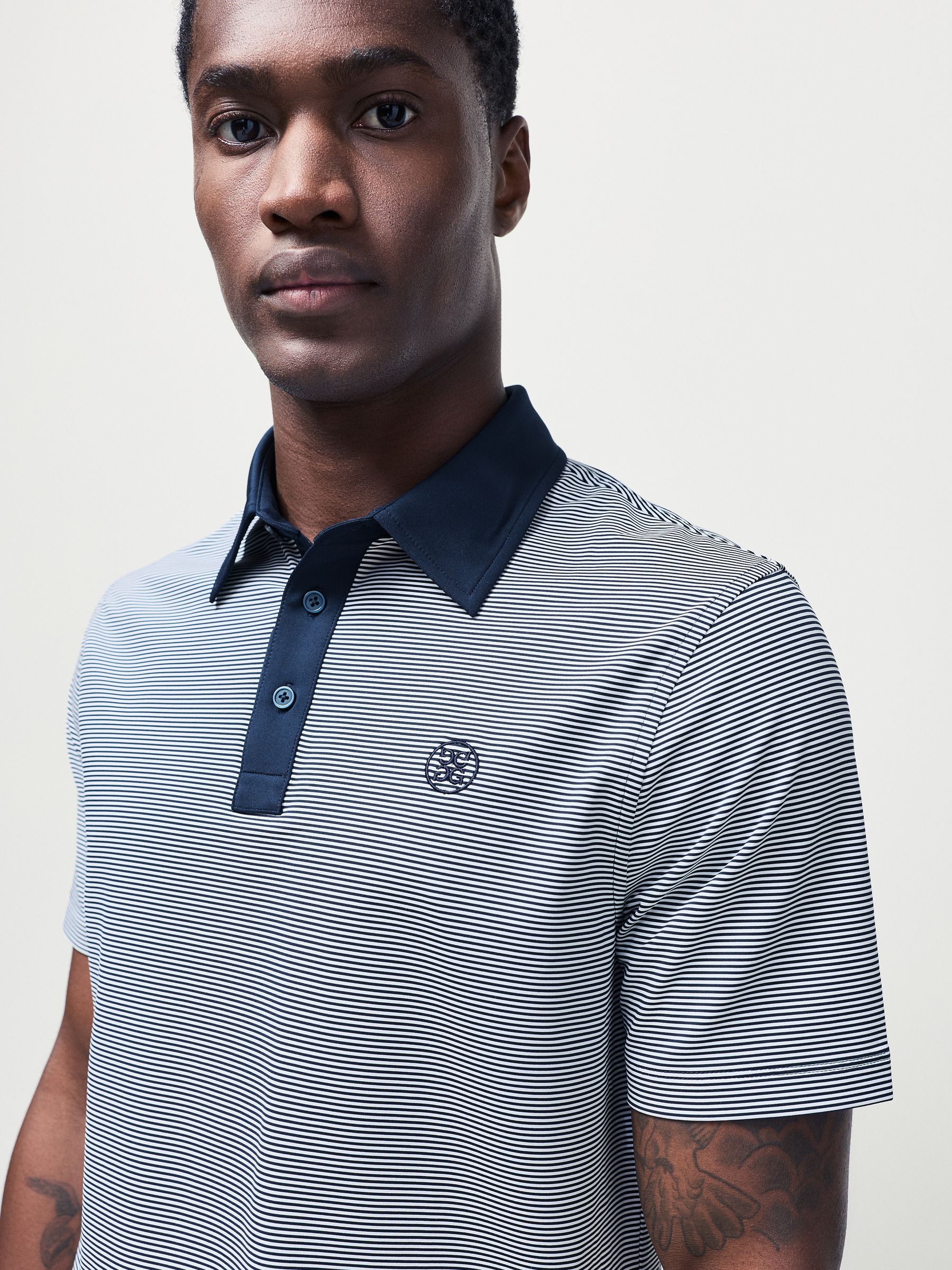 Buy G/Fore Blue Feeder Stripe Golf Polo Shirt from Next USA