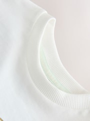 Baker by Ted Baker Broderie Sleeve T-Shirt & Floral Cycle Short 2 Piece Set - Image 5 of 6