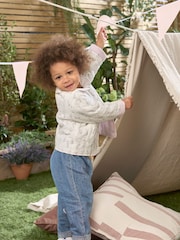 Mamas & Papas Blue Lavender Embroidered Jeans - Image 3 of 7