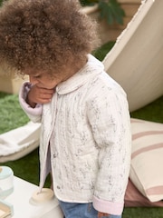 Mamas & Papas Blue Lavender Embroidered Jeans - Image 5 of 7